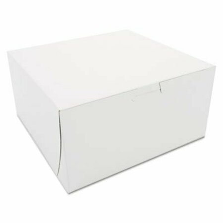 SOUTHERN CHAMPION TRAY SCT, Non-Window Bakery Boxes, 8 X 8 X 4, White, 250PK 0941